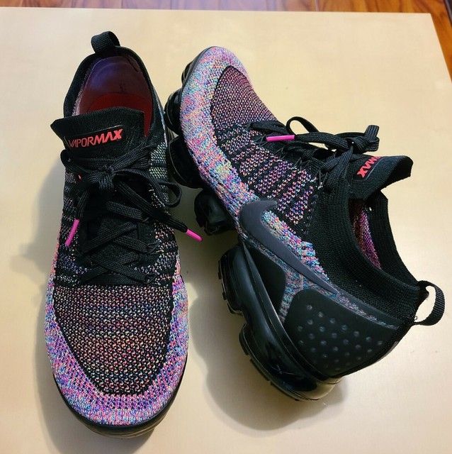 nike flyknit black multicolor
