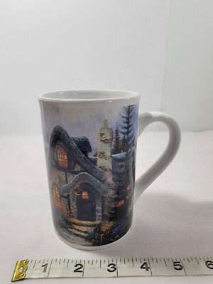 Thomas Kincade Painter of Light 2003 Cottage Coffee Cup VGC Vintage Collectible