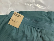 Nike Stride Dri-FIT 7" Brief-Lined Green Running Shorts DM4761-379 Mens Size 2XL