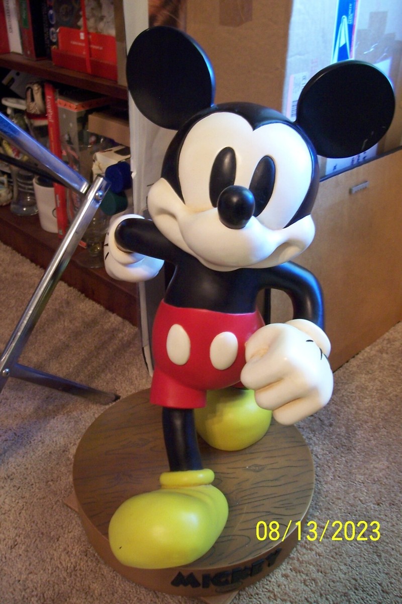 ディズニースタンドモビル,アンティーク Disney Big Fig 1928 Walking Mickey Mouse Figurine on Stand