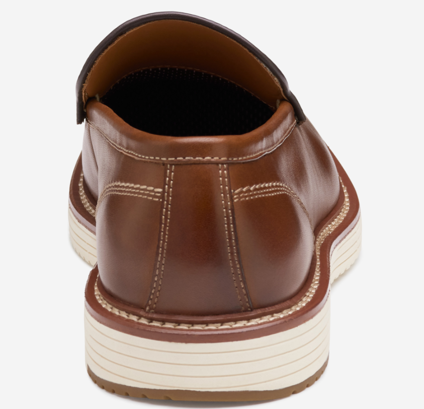 Johnston & Murphy Flynch Bit Loafer – Bequeme Slip-On Lederschuhe In Hellbraun Aus Italien