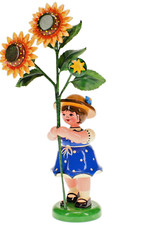 Hubrig Blumenkind Mädchen mit Sonnenblume 17 cm - Neuheit 2024 # 307h5005