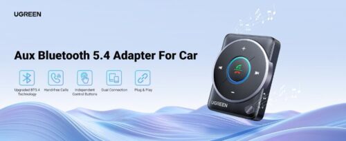 UGREEN 35002 Bluetooth 5.4 Receiver AUX Car Audio Adapter Noise Cancellation - Picture 16 of 24