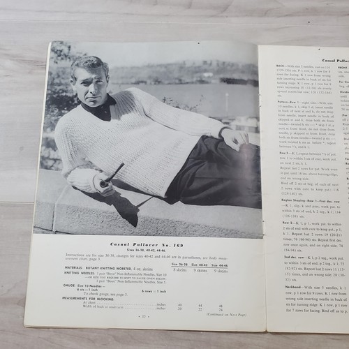 Rivista Botanica Maglie a Mano Uomo 1958 Foto Direzioni Maglioni Maglia - Foto 9 di 15