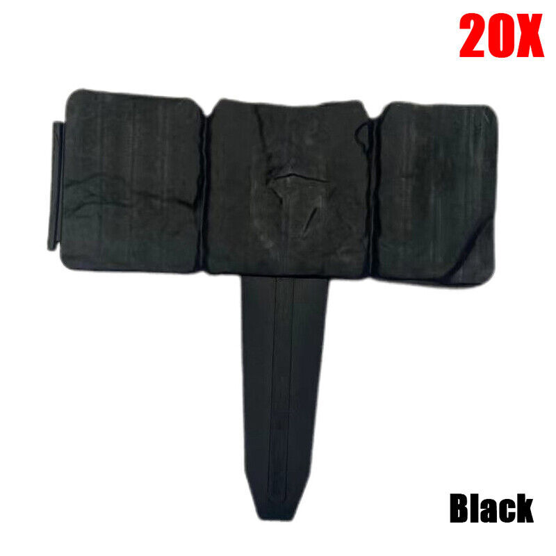 20pcs Plastic Garden Edging Lawn Yard Plant Flower Grass Fence Border