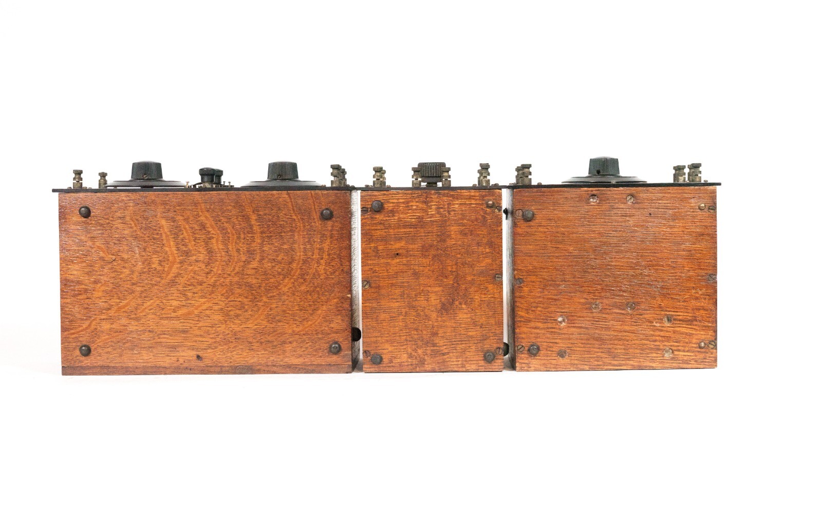 1922 Marconi Model C Radio w/Good Tipped Tubes & Rare Orig. Marconi Battery Box