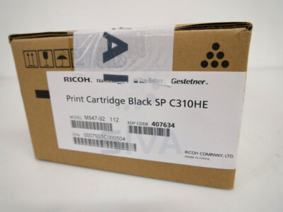 Orig. RICOH SP C310HE Tonerkartusche Print Cartridge Black Druckerpatrone 407634