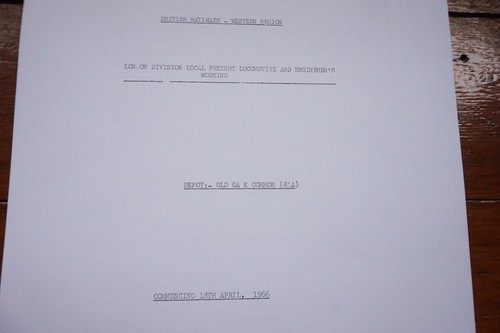 1966 Fascimilie Old Oak Common Diagrams Railway Loco Engine Workings - Picture 2 of 5