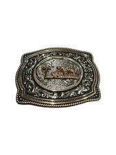 Horse Western Cowboy Style Belt Buckle Rodeo Hebilla Vaquera Con Caballo