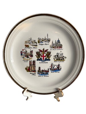 James Gerard-London Tourist Plate-Palace Cathedral Towers Abbey ~10 