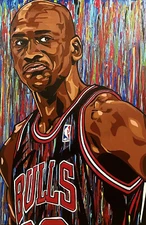 Michael Jordan Original painting By Zach Barfuss (1/1)