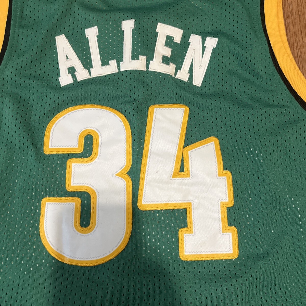 希少 公式 adidas NBA BUCKS レイアレン ユニフォーム 34番 Adidas RAY ALLEN No. 34 MILWAUKEE BUCKS (Size LG) Basketball
