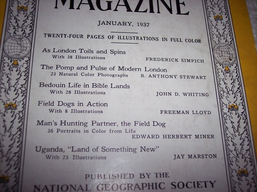 NATIONAL GEOGRAPHIC MAGAZINE--JANUARY 1937 #5 - Imagen 4 de 4