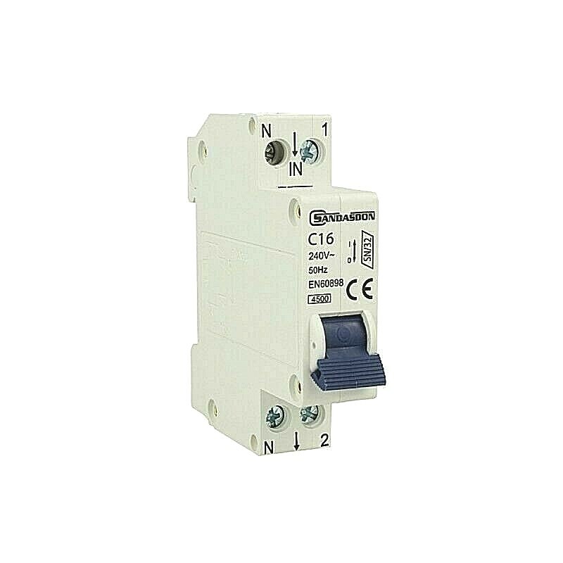 Interruttore Magnetotermico 1 Posto C16 16Amp 1M 1 Modulo Stotz SD-SN32-C16 uni