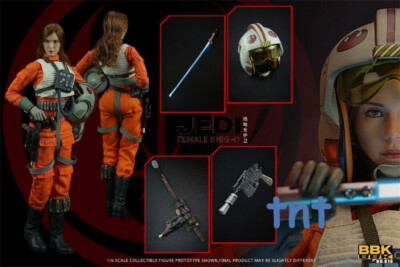 In Stock New BBK BBK019 1/6 Jedi Female Knight 12'' Female Action Figure Model