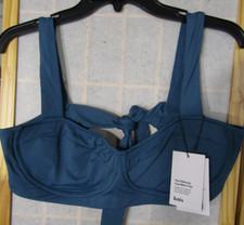 NWT KNIX Tidepool Balcony Cup Bikini Top 4-Way Stretch Swim Women XL