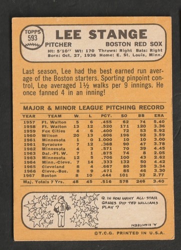 1968 Topps Baseball Cards Scegli una carta a scelta 295-660 EX X-MT 1/25 Set Break - Foto 482 di 490