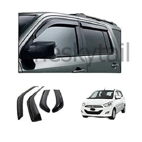 Fit For Hyundai i10 (Old Model) Car Rain Wind Door Visor Non Breakable Deflector - Bild 1 von 1