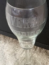 Universal Studios Florida Etched Stemmed Glass/Goblet Clear