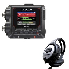 Tascam Registratore Audio FR-AV2 con Cuffie