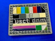 VSCT DNM Digital Print TV No Signal Standby Graphics Broadcast Gear Belt Buckle