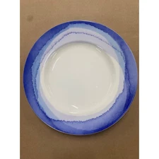 Lenox Indigo Watercolor Stripe Porcelain Salad Plate Size 9 1/2 in New