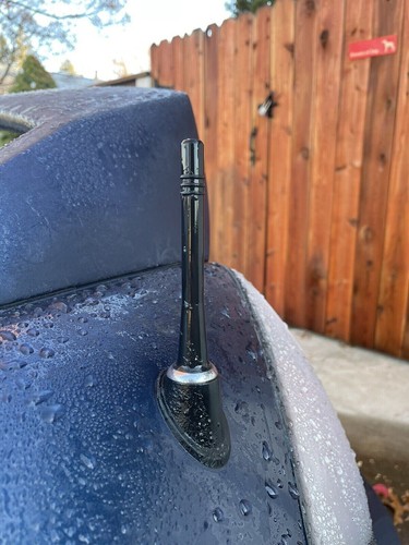 4 inch " Short Black Aluminum Antenna Mast AM/FM for HYUNDAI TIBURON 1997-2006 - Picture 19 of 23
