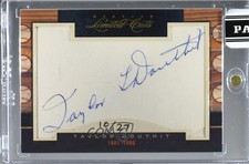 2011 Donruss Limited Cuts Cut Signatures /27 Taylor Douthit (#d to 27) Auto