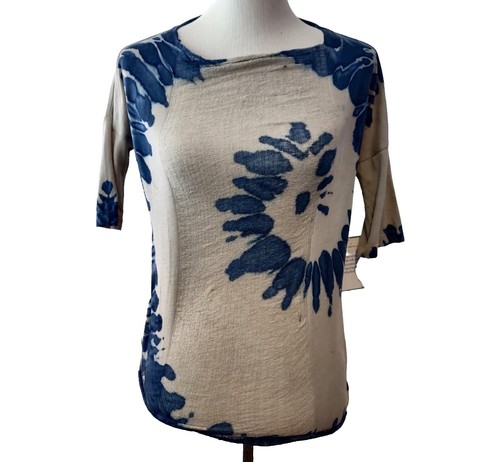 WOW! New Tags Raquel Allegra "Layering Tank Dress" Wind blue tie dye sz 0  small | eBay