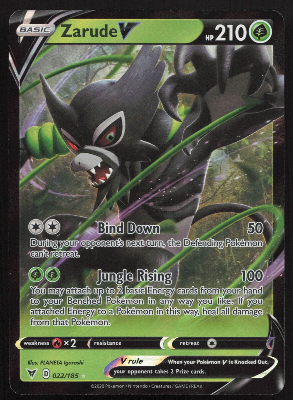 Zarude V 022/185 - Vivid Voltage - NM