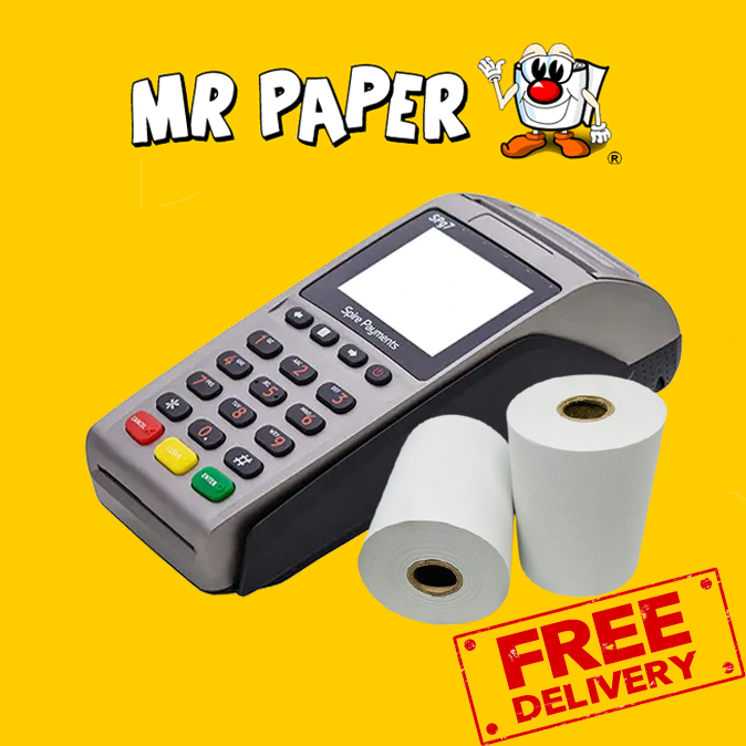 Paynetworx Spire SPg7 Credit Card Machine Rolls / PDQ Rolls (Box of 20 Rolls)