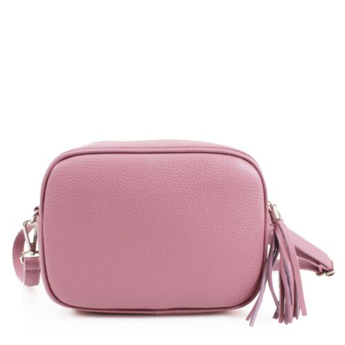 Women Ladies Real leather Handbag Tassel Zip Cross Body Bag Shoulder Bag New UK - Picture 12 of 41