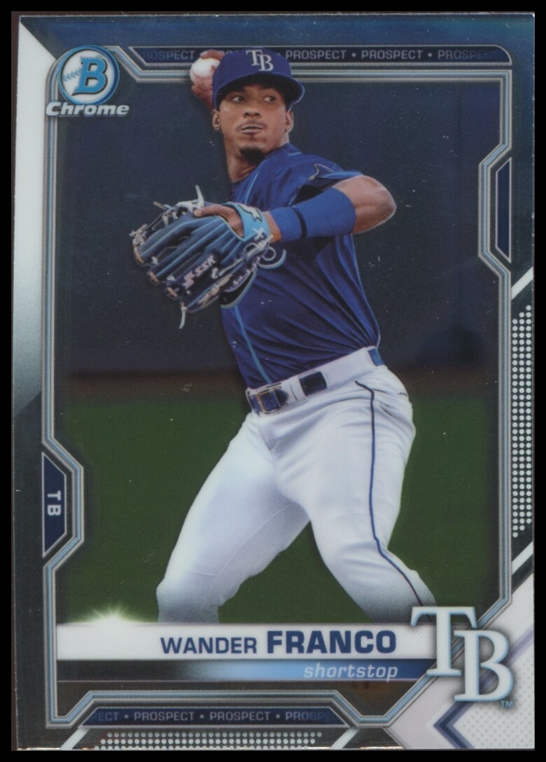 2021 Bowman Chrome Wander Franco Rookie RC #BCP-240 Baseball Card