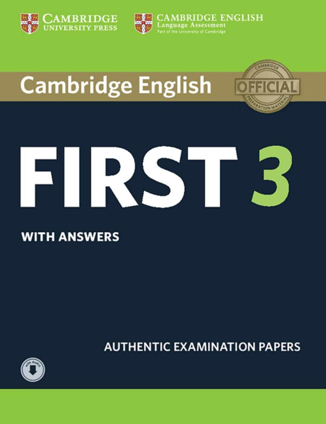 Thumbnail - Cambridge English First 3. Student's Book With Answers And
