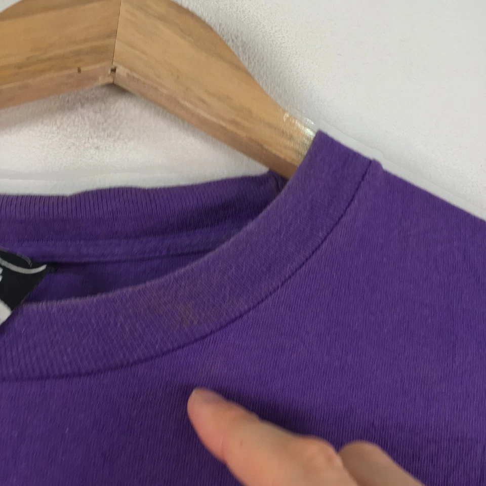 Rogue Status mens t shirt size XL Y2k purple short sleeve crew neck cotton109647 - Image 3 of 4