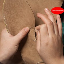 1 Pairs Men Genuine Leather Insole Women Shoe-pad Male Outdoors Sneaker Insoles