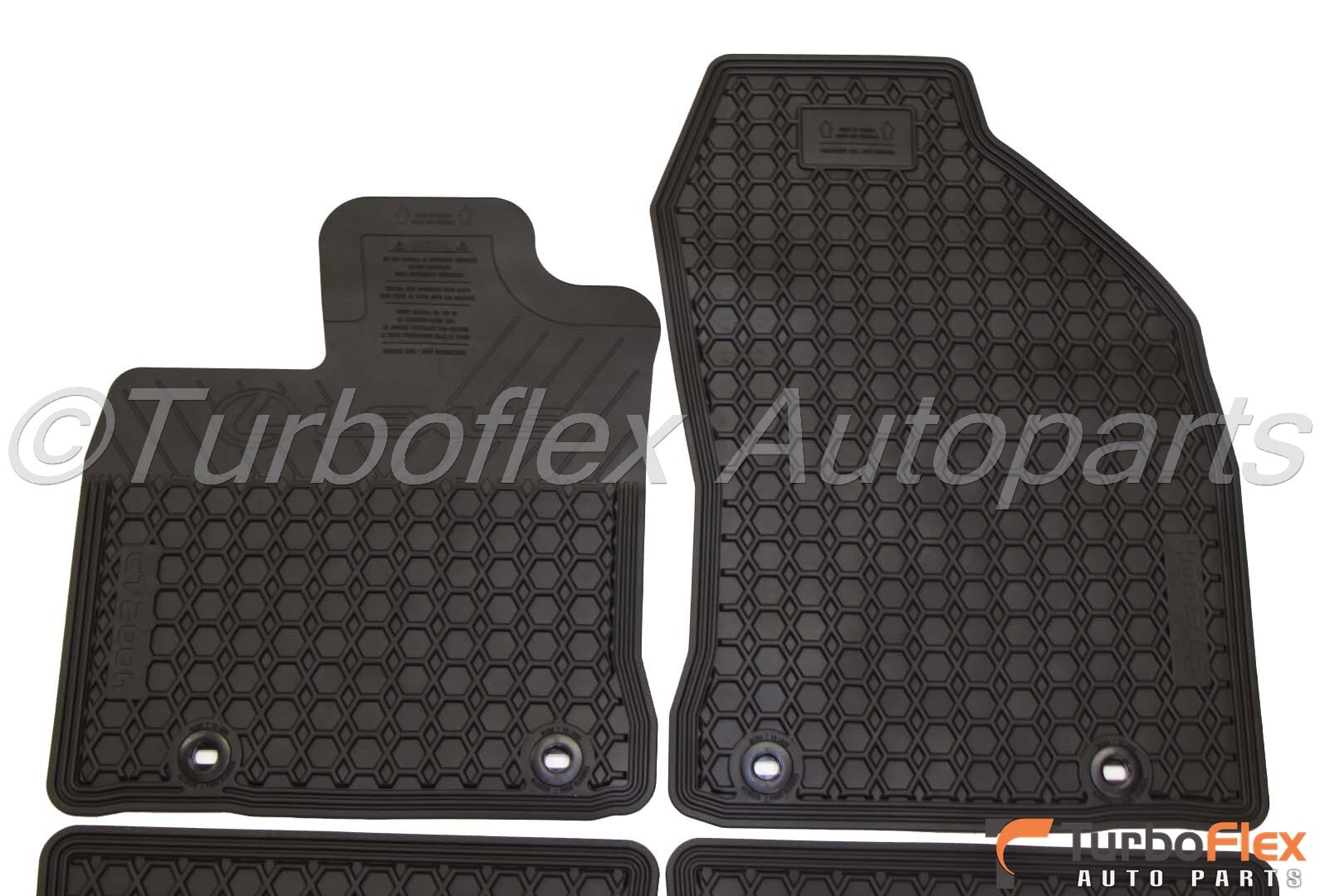 Lexus CT200H 20112017 Genuine Black All Weather Rubber Floor Mat Set