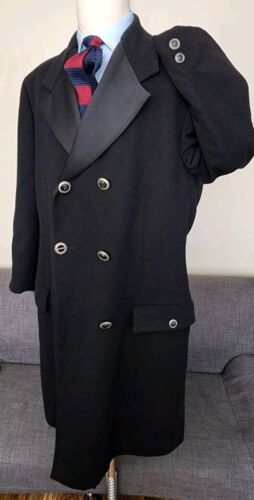 Versace Istante polo style doubled breasted overcoat topcoat. Sz 54, US 44. - Picture 2 of 17