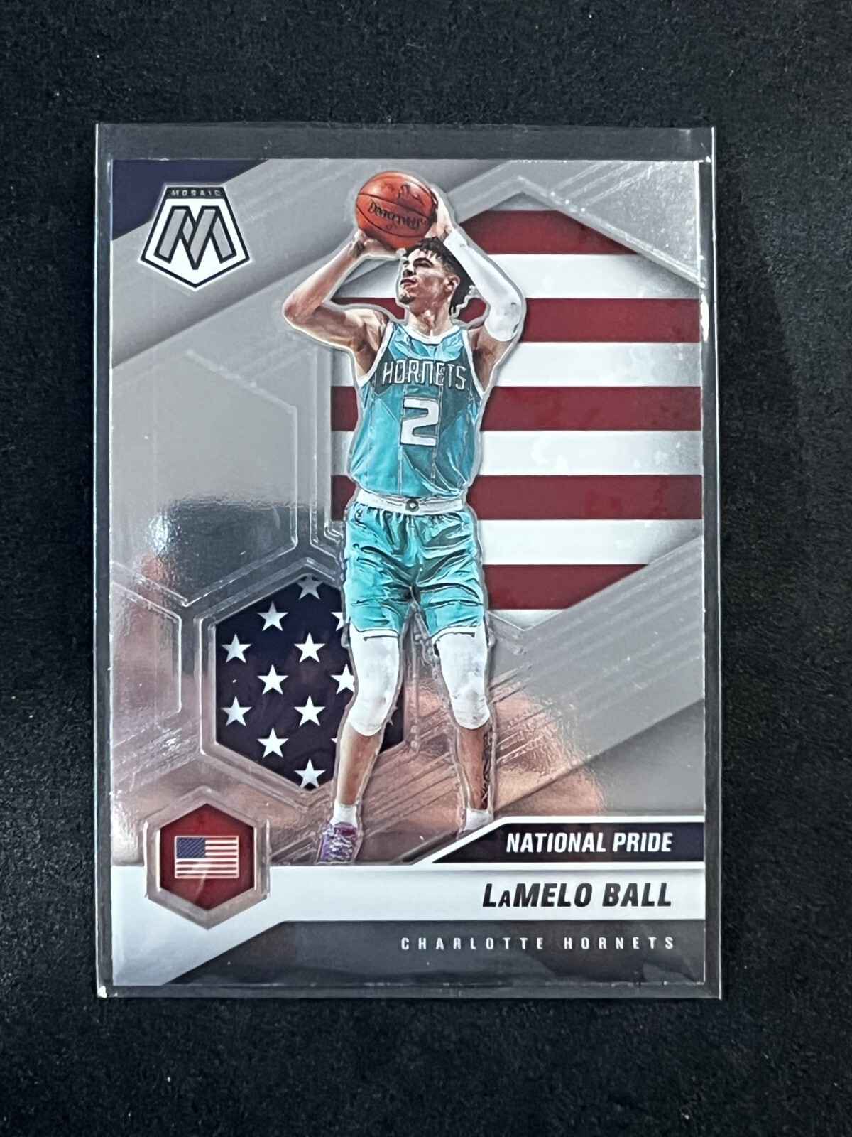 2020-21 Panini Mosaic - National Pride #257 LaMelo Ball Rookie