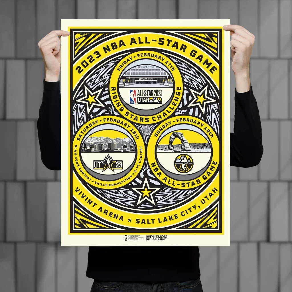 Phenom Gallery 2023 NBA All Star Game Poster
