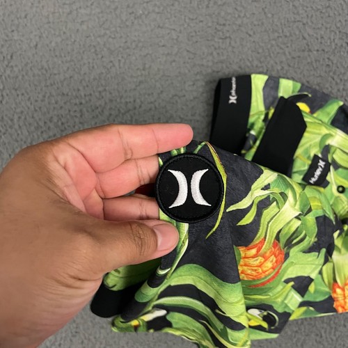 Hurley Board Shorts Boys Size 26 Green Tropical Toucan Floral Phantom Beach - Picture 8 of 9