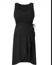 Robe noire maternité infirmière hôpital sac taille 12-14 XL 