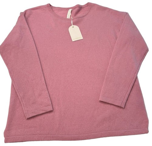 Van Winkle & Co Size Medium 100% Cashmere Sweater Blush Pink NWT $138 - Picture 3 of 8