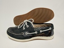 Sperry Top-Sider Women's Size 5 M Navy Blue Koifish Coil Leather Boat Shoes