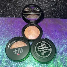 Laura Geller Baked Brûlée Highlighter * Honey Lavender Set Of 3, Travel