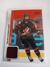 2023 Upper Deck Team Canada Juniors Micah Zandee-Hart Red Foil Parallel #46