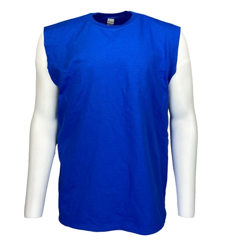 NEU Gildan Herren Ultra Baumwolle ärmellos Muskel Sport T-Shirt G2700 - Bild 10 von 12