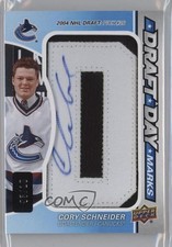 2016-17 SP Game Used Draft Day Marks 3/10 Cory Schneider #DDM-CS Auto 0c3