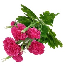 40 Heads Artificial Carnations,Silk Hydrangea Bouquet Decoration