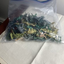 Plastic Soldiers Army. Yellow Team, Green, And Grey. Good Toy For Your Kids